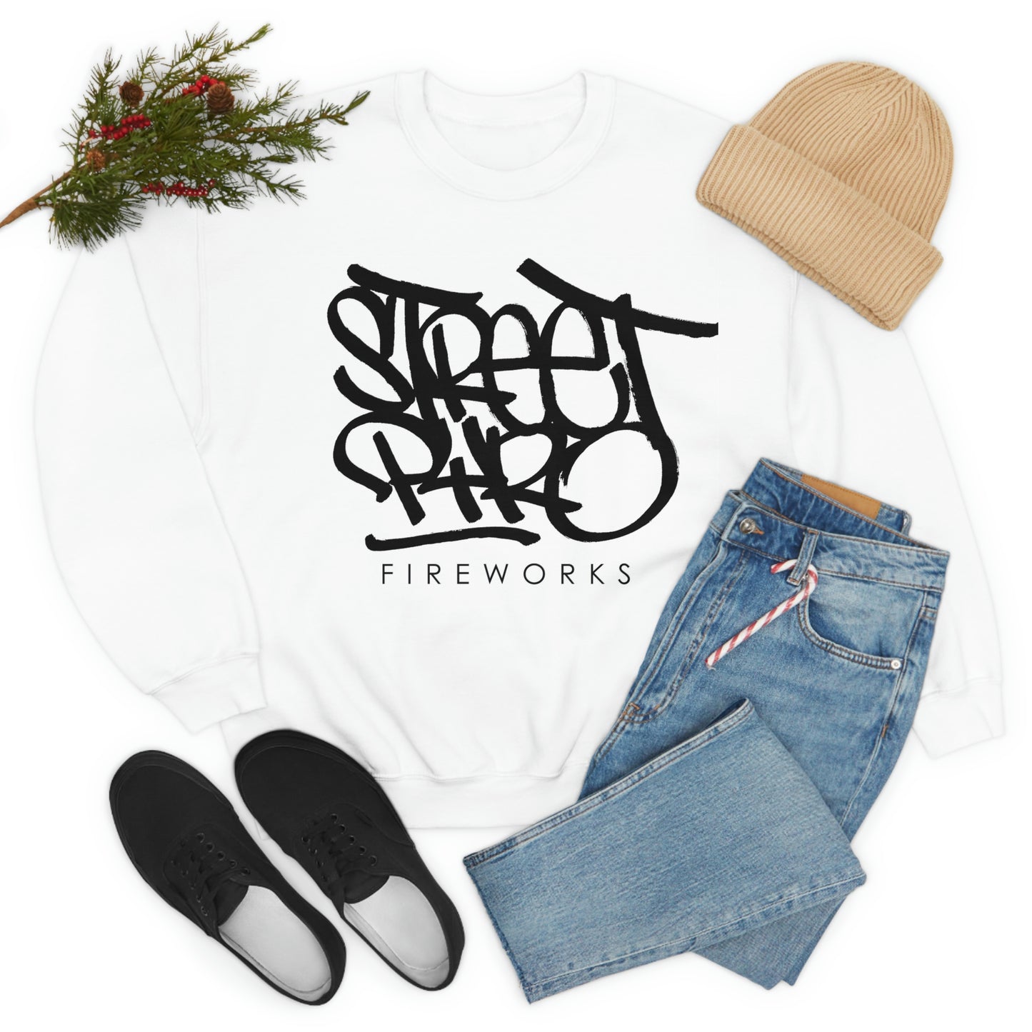 StreetPyroFireworks double sided Crewneck