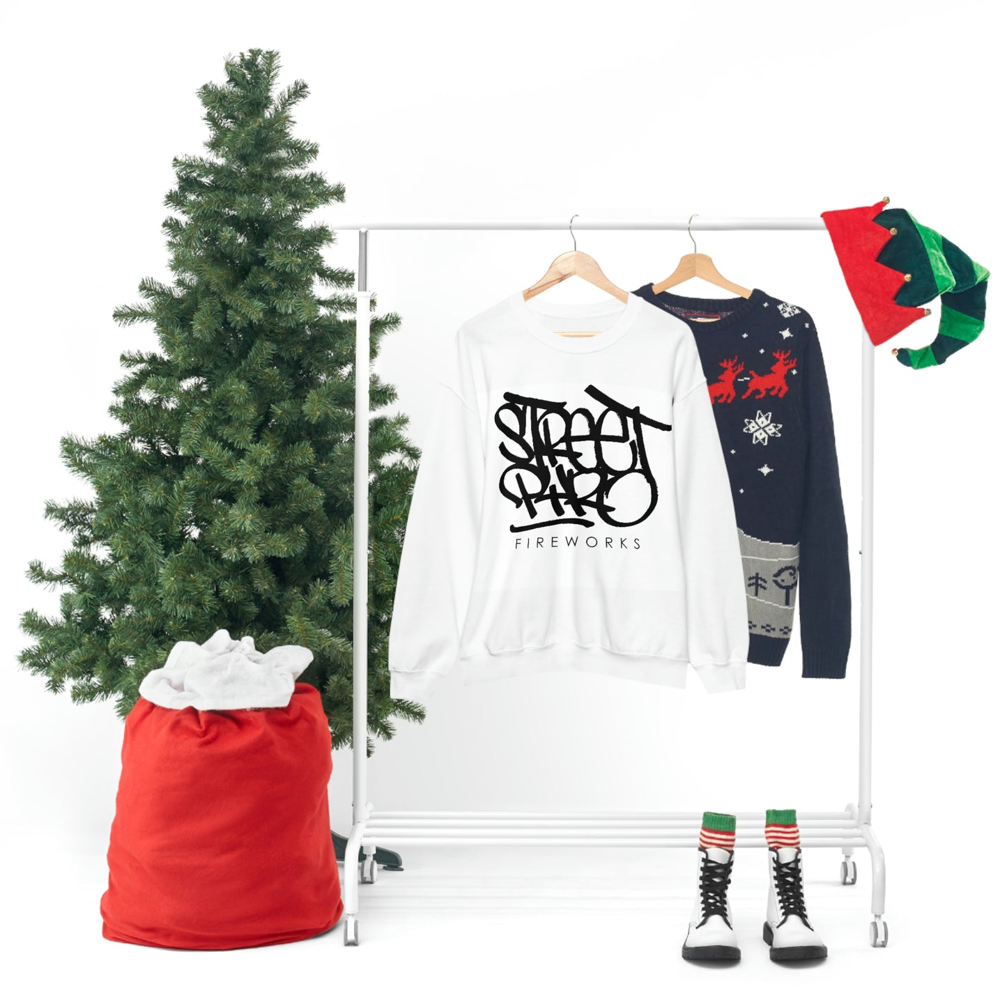 StreetPyroFireworks double sided Crewneck